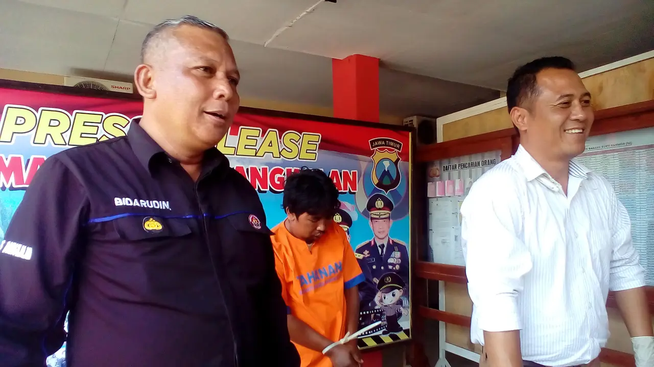 Tersangka pembunuhan di Pantai Rongkang, Bangkalan, Madura