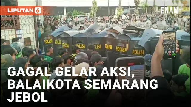 Balaikota Semarang Jebol usai Mahasiswa Gagal Menggelar Aksi di Gedung DPRD