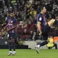 Aksi Robert Lewandowski saat Barcelona melawan Cadiz di lanjutan Liga Spanyol (AFP)