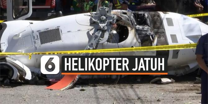 VIDEO: Kepala Polisi Filipina Jadi Korban Helikopter Jatuh