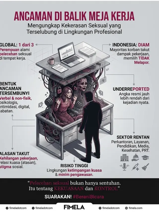 Ancaman Kekerasan dan Pelecehan Seksual yang Tersembunyi di Balik Meja Kerja