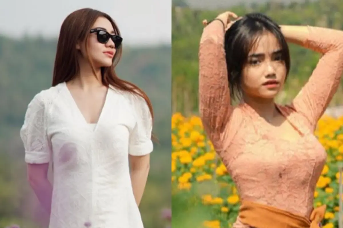 Aaliyah Massaid dan Fuji an Saat Foto di Tengah Hamparan Bunga