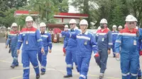 Anggota Komite BPH Migas memantau langsung persediaan stok BBM untuk selama Ramadan dan Idul Fitri 1444H di Pertamina Balikpapan.