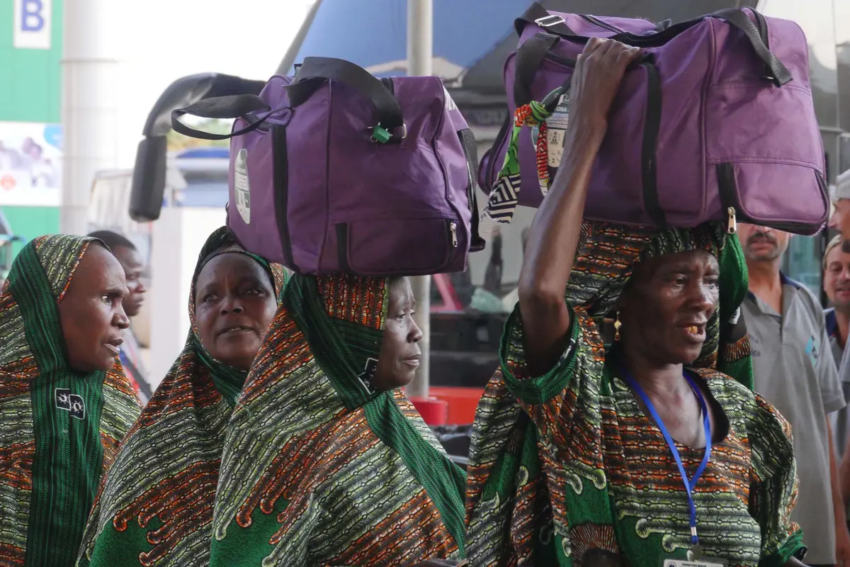 Jemaah Haji Nigeria di Bandara King Abdul Aziz. Darmawan/MCH