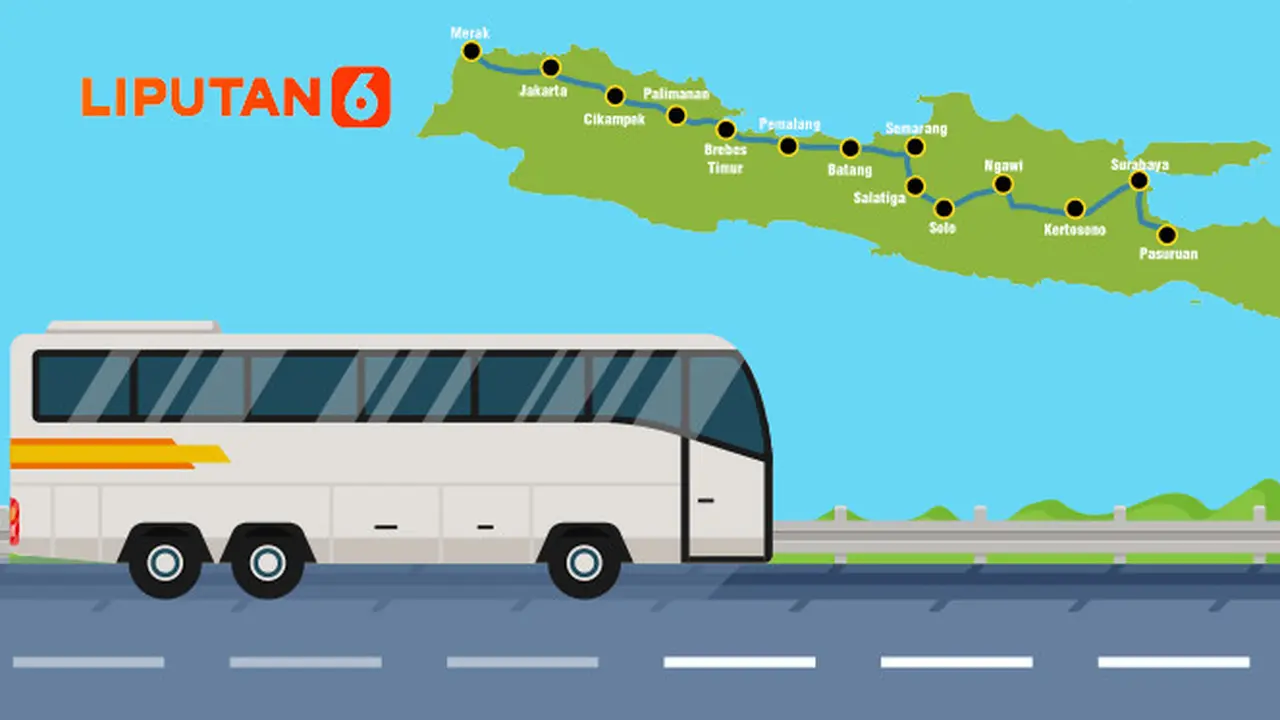 Banner Infografis Daftar Tarif Tol Trans Jawa Mudik Lebaran 2026.