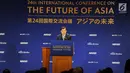 Wapres RI Jusuf Kalla memberikan pidato Konferensi Internasional ke-24 Tentang Masa Depan Asia di Tokyo, Jepang, Selasa (12/6). Pidato tersebut bertemakan "Keeping Asia Open : How to Achieve Prosperity and Stability". (Liputan6.com/HO/Media Wapres)