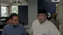 Keduanya tampak didampingi oleh istri masing-masing. (Liputan6.com/Herman Zakharia)