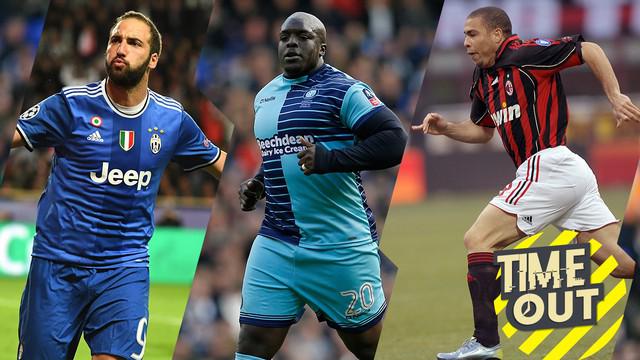 Berita video Time Out yang membahas pesepak bola yang memiliki tubuh gempal alias gemuk, salah satu contohnya adalah Ronaldo Luis Nazario de Lima.