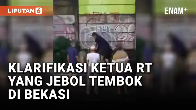 VIDEO: Klarifikasi Warga yang Jebol Pembatas Perumahan di Bekasi