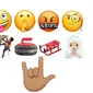 Beberapa emoji baru yang akan hadir pada update iOS 11.1 (Sumber: The Verge)