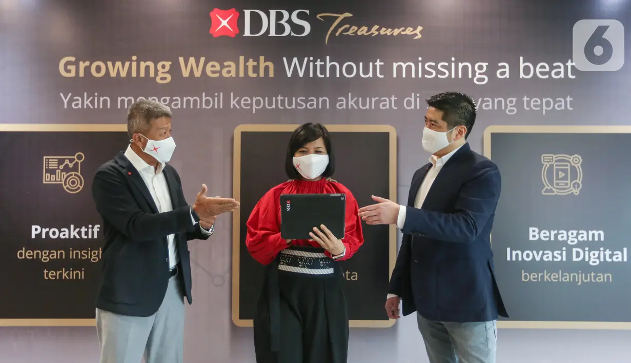 Transformasi manajemen kekayaan DBS Treasures kebutuhan nasabah terfokus tiga komitmen, proaktif menganalisa dan menyampaikan insight terkini, tim ahli berbasis profil risiko nasabah dan data pasar terbaru, serta inovasi digital berkelanjutan untuk mempermudah komunikasi dan transaksi investasi.