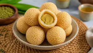 Resep Onde-onde Isi Kacang Ijo Anti Gagal Takaran Sendok, Kulit Renyah dan Isi Lembut