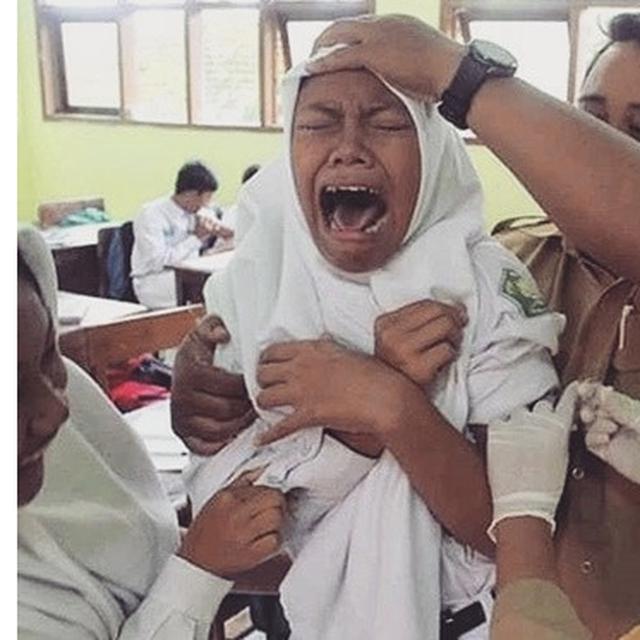 5 Ekspresi Lucu Anak Saat Disuntik Ini Bikin Iba Sekaligus Ingin Senyum Hot Liputan6 Com