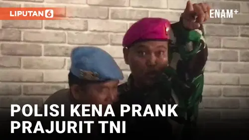 VIDEO: 2 Prajurit TNI Ribut di Kantor Polisi, Ternyata Cuma Prank!