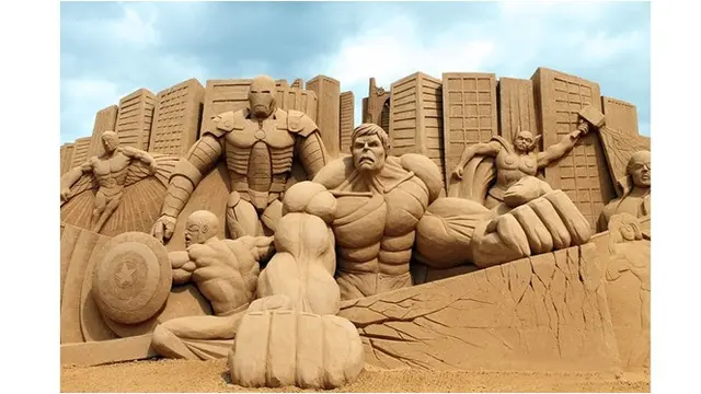7 Karya Seni dari Pasir Ini Bikin Takjub
