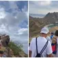 Penampakan Pulau Padar Ramai Dikunjungi Wisatawan. (Sumber: Twitter/ @KawanBaikKomodo)