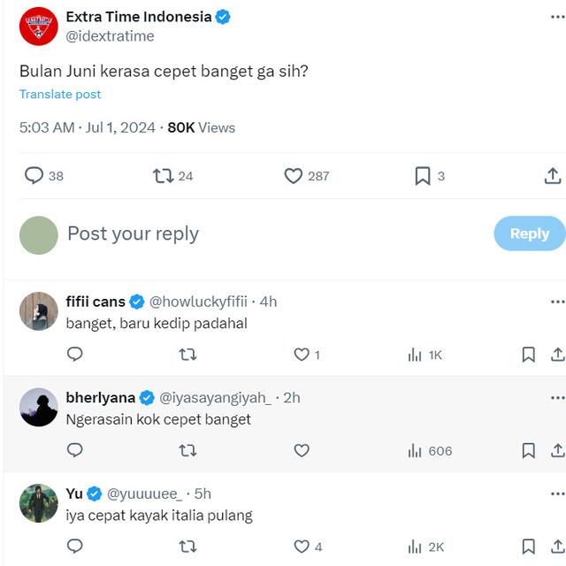 6 Cuitan Juni Cepat Berlalu Bikin Senyum Tipis, Tak Terasa Sudah Berganti Bulan