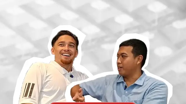 Jordy Wehrmann tampil percaya diri ngobrol menggunakan bahasa Indonesia dalam podcast Bola Break