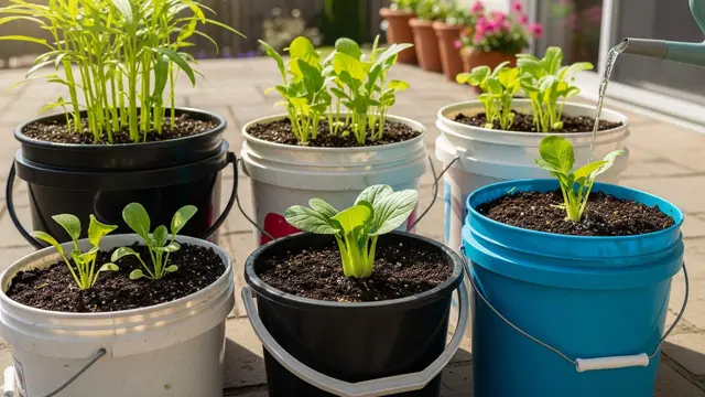 Cara Berkebun Sayur Organik Memakai Ember Bekas dan Kompos Dapur