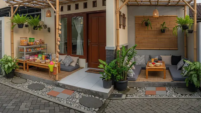 9 Desain Teras Multifungsi untuk Jualan Sekaligus Santai di Rumah Kecil, Solusi Cerdas