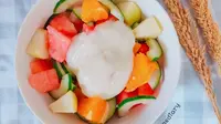 Resep salad buah. (dok. Cookpad @finehomediary)
