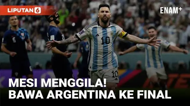 Lionel Messi kembali membawa Argentina ke final Piala Dunia. Kali ini Messi memimpin tim Tango melaju ke final Piala Dunia 2022 usai menghajar Kroasia 3-0 di babak semifinal pada Rabu (14/12) dini hari WIB.