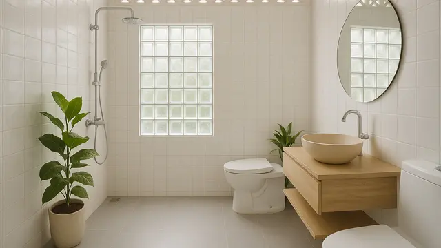 Model Kamar Mandi yang Terang dan Sejuk