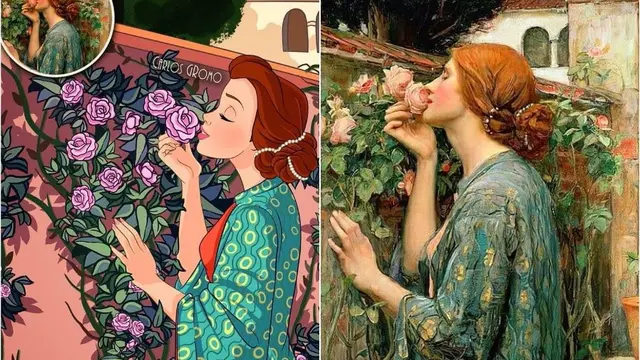 Terinspirasi Dari Sejarah Masa Lalu, Potret 7 Lukisan Mirip Tokoh Disney Ini Bikin Kagum