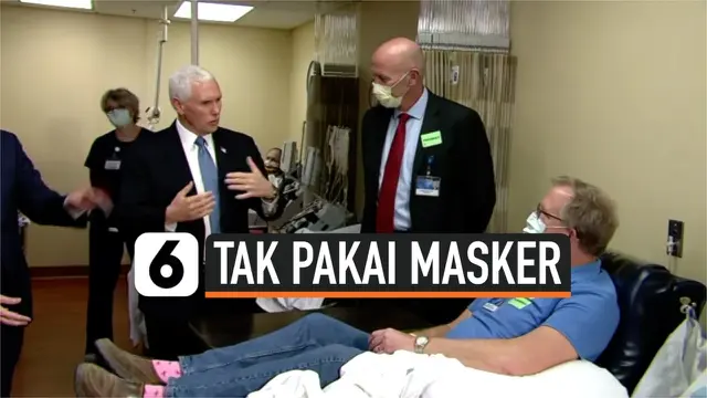 VIDEO: Wapres AS Mike Pence Kunjungi RS Corona Tanpa Masker