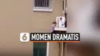 Thumbnail Pria tangkap balita dari lantai 4