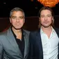 Sejak digugat cerai Jolie, kabarnya Pitt sudah menghabiskan malam-malamnya bersama Clooney di kediaman sahabatnya itu, untuk mengatasi rasa sedih dan menghapus kesedihannya. (AFP/Bintang.com)