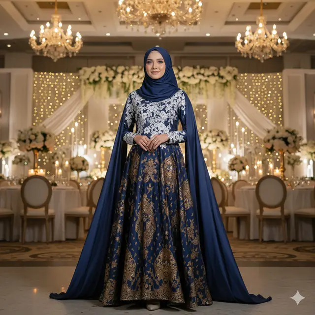 Model Baju Batik Syar'i Sutra Elegan