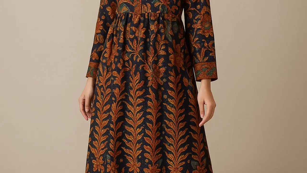 Referensi Gamis Batik Terbaru untuk Tampil Stylish/Ilustrasi Gambar AI