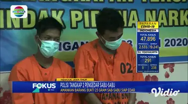 Petugas Badan Narkotika Nasional (BNN) Kabupaten Nganjuk, Jawa Timur, menangkap dua pelaku residivis kasus peredaran narkoba jenis sabu. Dari kedua pelaku petugas menyita barang bukti sabu seberat 35 gram.