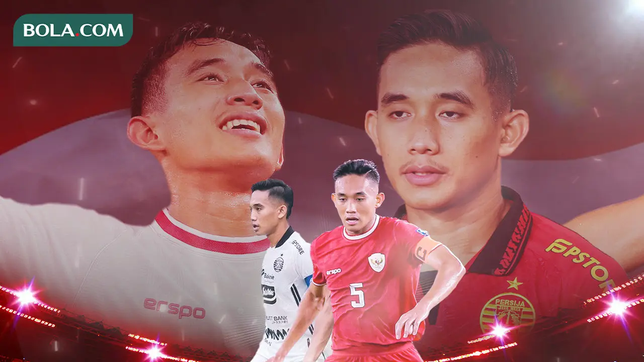 Ilustrasi - Rizky RIdho dengan jersey Timnas Indonesia dan Persija Jakarta