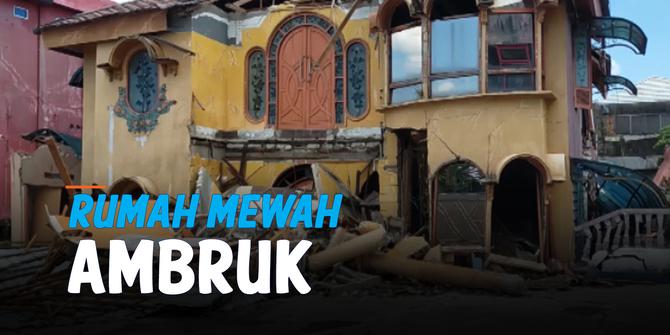 VIDEO: Lama Tak Berpenghuni, Rumah Mewah di Gatot Subroto Ambruk