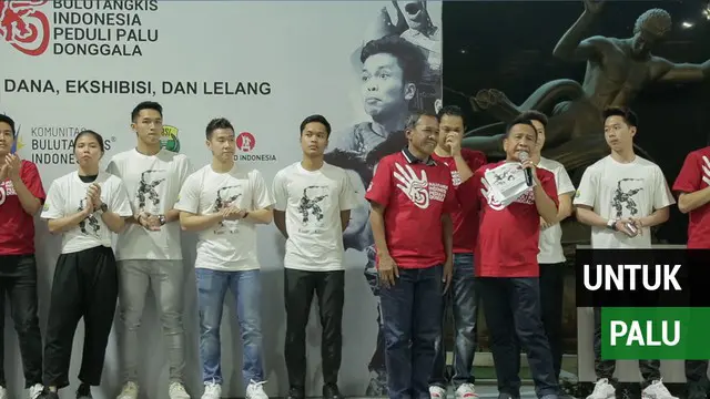 VIDEO: Para Pebulutangkis Indonesia Meriahkan Lelang Untuk Korban Gempa Palu