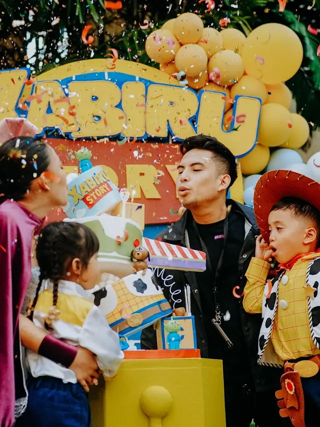 7 Momen Ulang Tahun Xabiru Putra Rachel Vennya yang Bertema Toy Story