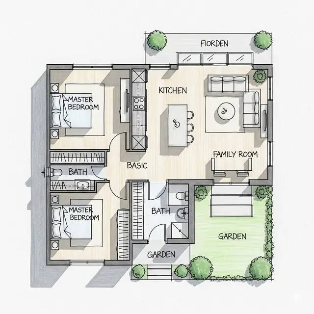 Model Rumah 8x12 Modern 2025 Hemat Budget dengan 2 Kamar. Gemini