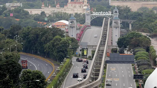 Donald Trump dan Kim Jong-un Menuju Pulau Sentosa