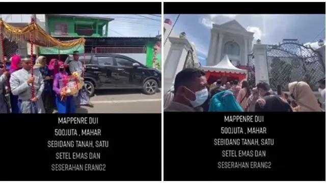 Beri Mahar Rp 500 Juta dan Sebidang Tanah, Video Lamaran Pasangan Ini Viral
