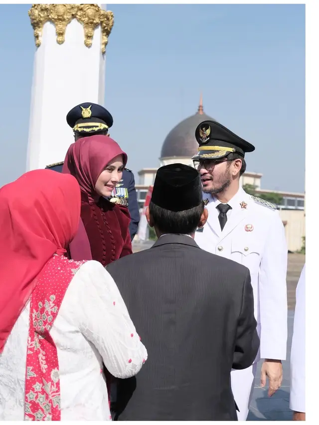 7 Potret Syahnaz Sadiqah di Upacara HUT ke-80 RI, Perdana sebagai Istri Bupati