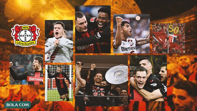 Kolase - Selebrasi Gol dan Perayaan Juara Bayer Leverkusen