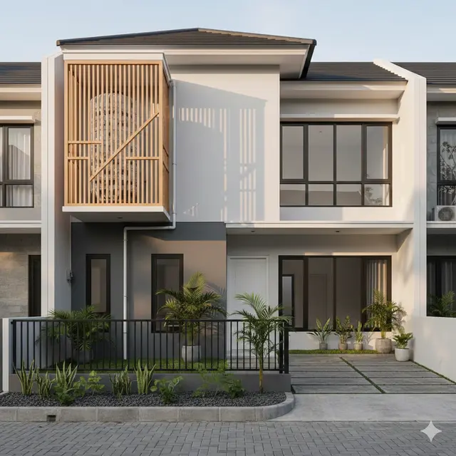 Desain Toren di Depan Rumah Minimalis