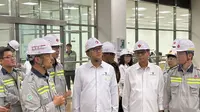 Menteri Investasi/Kepala BKPM Rosan P. Roeslani kunjungan kerja ke PT LCI, di Cilegon, Banten, Rabu (11/9/2024). (Foto: Liputan6.com/Tira Santia)