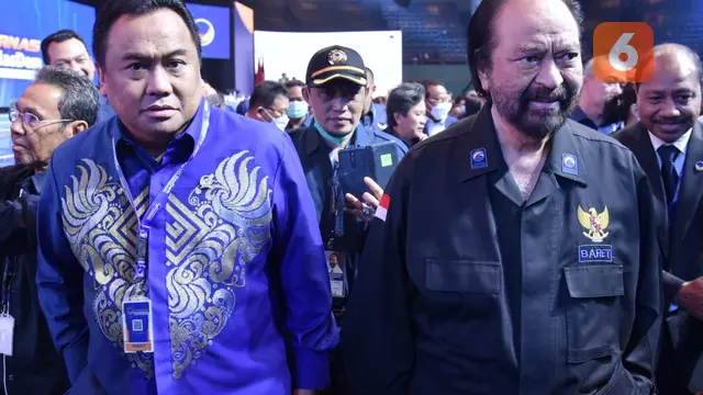Rachmat Gobel dan Surya Paloh (Liputan6.com/Fauzan)