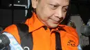Pengusaha Doddy Wahyudi, penyuap Anggota DPR F-PDIP I Nyoman Dhamantra usai menjalani pemeriksaan di Gedung KPK, Jakarta, Jumat (9/8/2019). Doddy Wahyudi ditahan 20 hari kedepan terkait suap izin impor bawang putih dari Kementerian Pertanian dan SPI dari Kemendag. (merdeka.com/Dwi Narwoko)