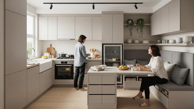 7 Desain Dapur Kecil Tapi Nyaman Dipakai Bersama Mertua, Rapi dan Mudah ...