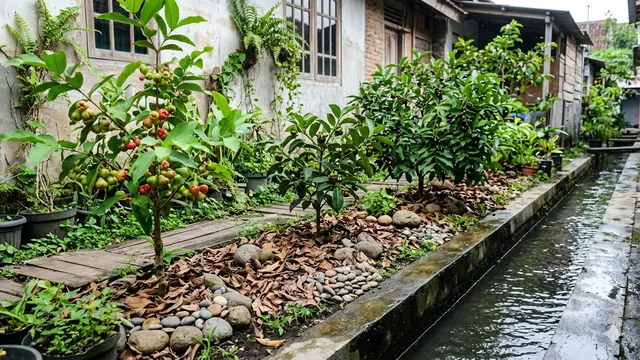 Model Kebun Buah yang Tidak Boros Air