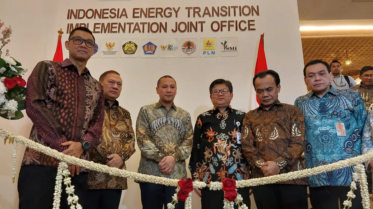 Peresmian kantor Satuan Tugas Transisi Energi Nasional (TEN) atau Indonesia Energy Transition Implementation Joint Office.